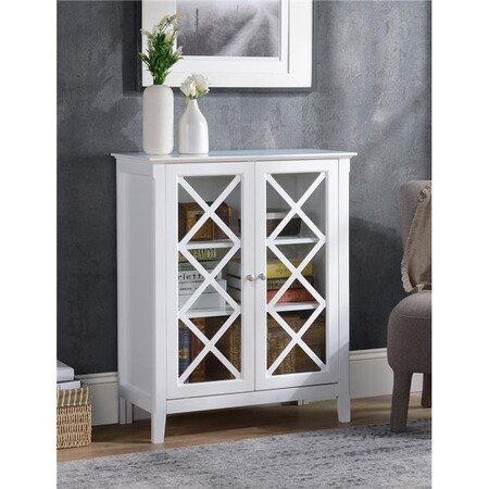 Legacy Home Legacy Home CABINET-1910144-UBS 32 x 15 x 39 in. Savannah Accent Cabinet with Two Doors; White CABINET-1910144-UBS